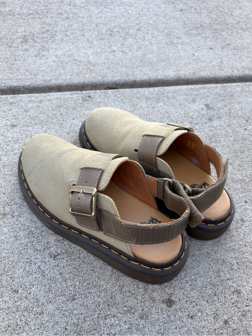 Dr. Martens JORGE II SUEDE SLINGBACK MULES Size 6